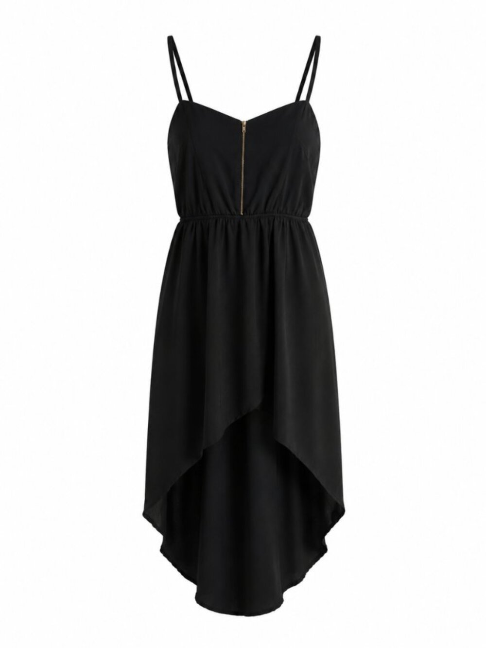 🌷 2/15 Dorothy Black High Low Strappy Dress Size L